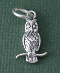 Sterling Silver Owl Charm