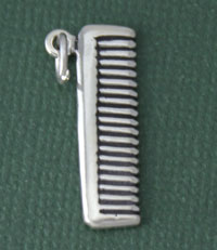 Sterling Silver Comb Charm