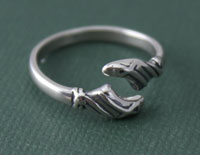 Ballet Shoes Adjustable Ring