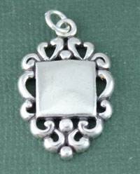 Filigree Square Tag