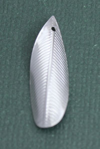 Sterling Silver Thin Leaf Charm