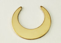 Crescent Moon Gold Filled Stamping Blank