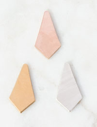 Gold Filled Diamond Shape Tear Drop Stamping Blank