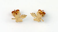 Gold Filled Maple Leaf Earrings
