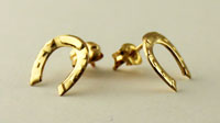 Gold Filled Horseshoe Post Earrings