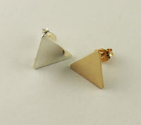 Gold Filled Triangular Earrings