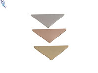 Gold Filled Triangular Stamping Blank