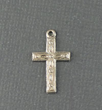 Stamped Cross Charm