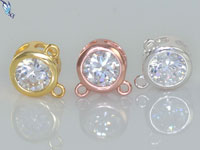 CZ Solitaire Pendant