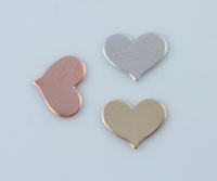 Small Initial Heart Tag