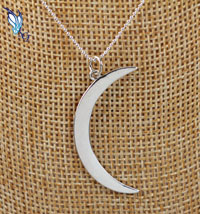 Large Crescent Moon Pendant