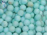 9mm Blue Opal Round Beads