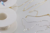 flat cable chain, gold filled, sterling silver, 1.5mm, jewelry findings, jewelry making