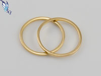 Gold Plated over Sterling 1mm Ring