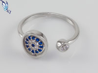 CZ Evil Eye Ring
