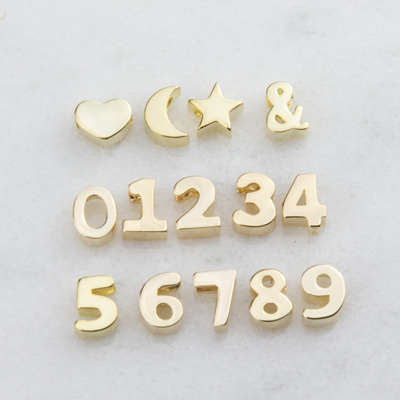 Number and Symbol Slide Pendant