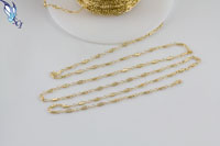 Gold Filled Crinkle Tube Chain