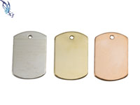 Dog Tag Stamping Blank with One Hole