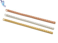 Large Vertical Textured Bar Pendant