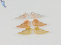 Open Angel Wing Post Earrings
