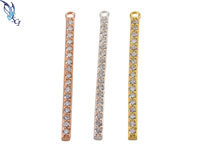 CZ Vertical Bar Pendant