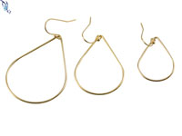 Gold Filled Teardrop Hoop Earrings