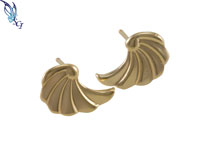 Gold Filled Angel Wing Stud Earrings, sterling silver, rose gold filled