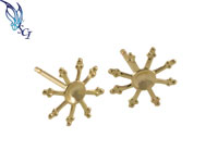 Gold Filled Sunburst Earrings