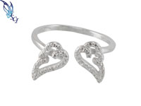 Angel Wing Adjustable Ring