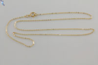 1.2mm Gold Filled Flat Cable Chain w/ Spring Ring