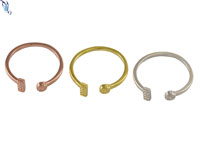 Textured Pave Look Bar Ring