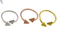 Double Arrow Adjustable Ring