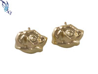 Gold Filled Rose Earrings