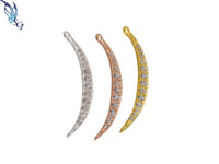 Pave Crescent Moon Pendant