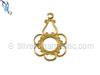 Gold Filled Filigree Round Charm Pendant