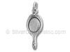 Sterling Silver Victorian Style Mirror Charm