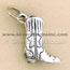 Sterling Silver Cowboy Boot Charm