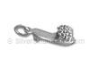 Sterling Silver Kitten Heel Slipper Charm