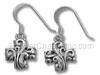 Filigree Design Cross Earrings