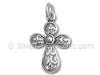 Filigree Teardrop Cross Charm