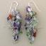 Multi Color Stone Chips Earrings