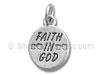 Sterling Silver Faith in God Charm