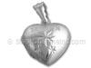Silver Heart with Star Designs