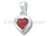 Birthstone CZ Heart Stone Charm