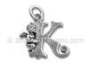 Silver Angel Alphabet Letter Charm