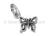 Mini Butterfly Charm 8mm x 7mm