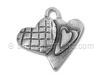 Silver Two Hearts Charm