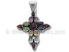 Multi Color Cross Pendant