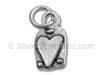 Sterling Silver Heart Tag Charm
