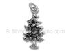 Sterling Silver 3D Christmas Tree Charm